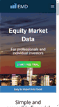 Mobile Screenshot of equitymarketdata.com