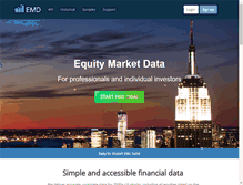 Tablet Screenshot of equitymarketdata.com